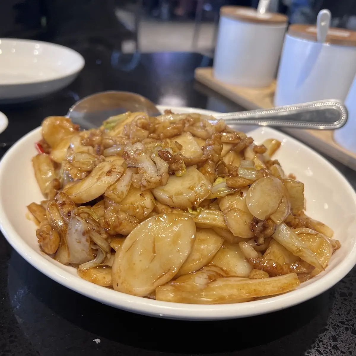 shanghai fried rice cake上海炒年糕